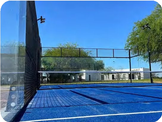 Installed padel court customer case from Madagascar.