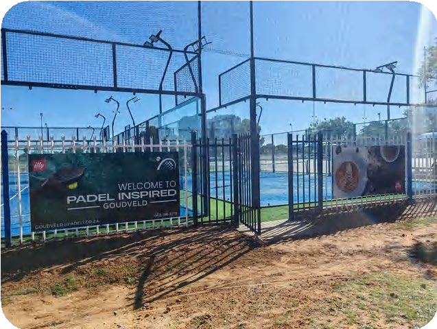 Installed padel court customer case from South Africa.