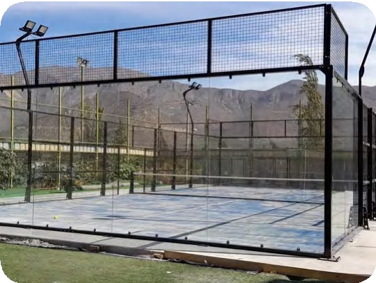 Installed padel court customer case from Côte d'Ivoire.