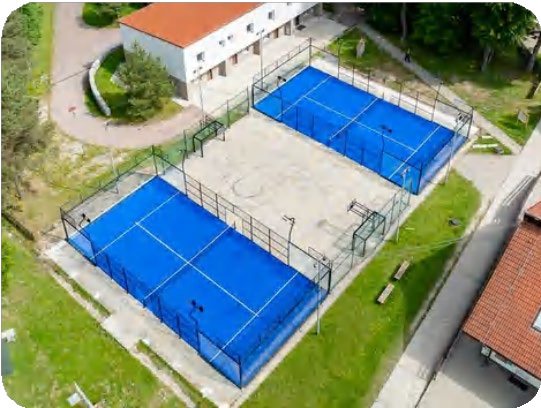 Installed padel court customer case from Slovakia.