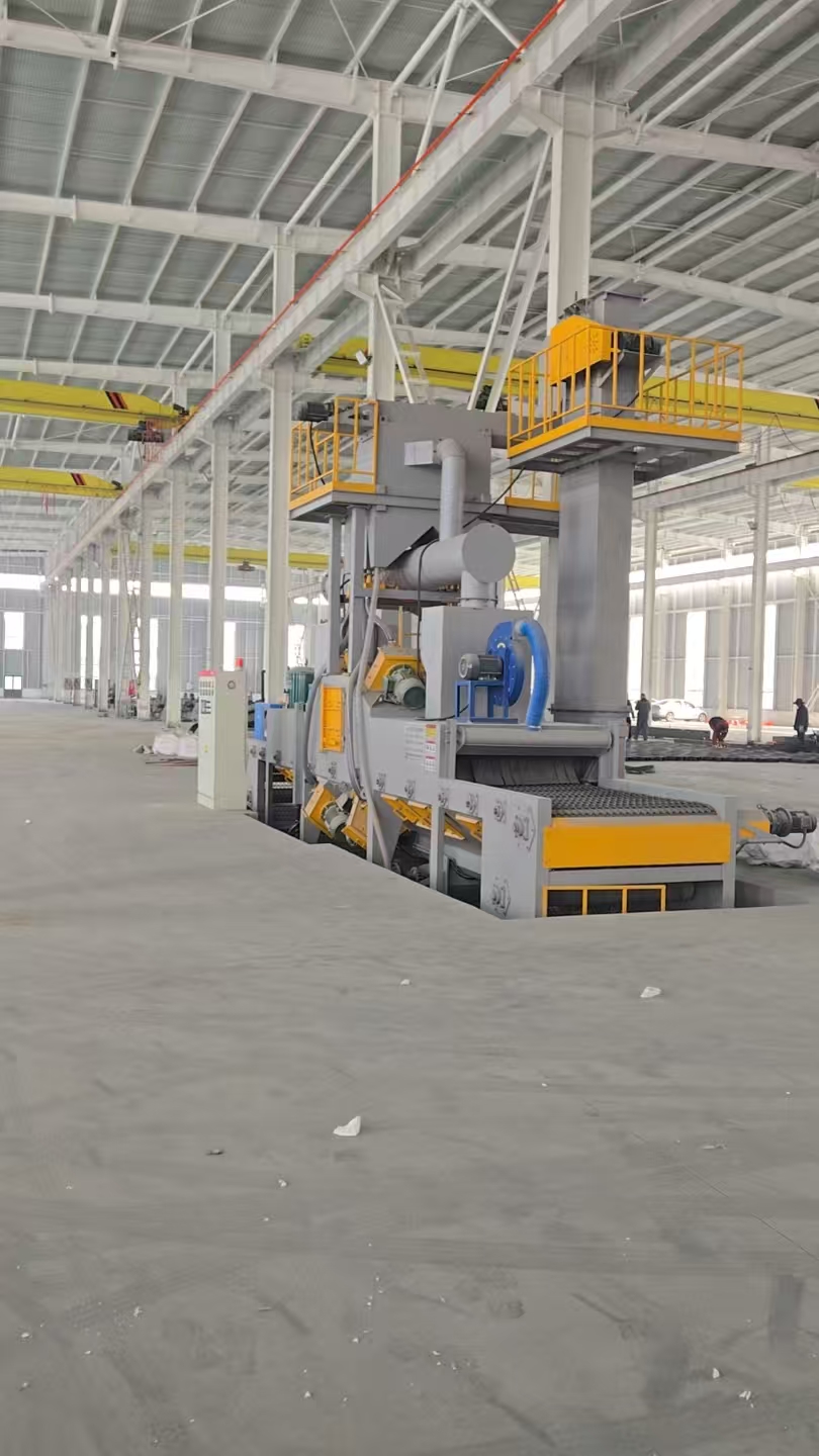 Steel treatment equipment in the workshop.